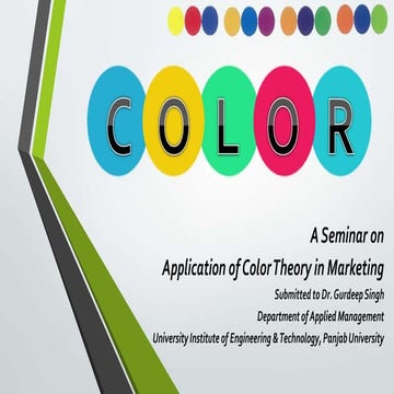 Application of Color Theory in Marketing