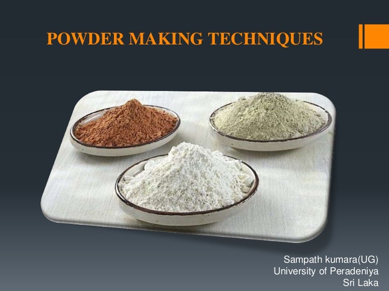 Powder Making Techniques in Ceramics