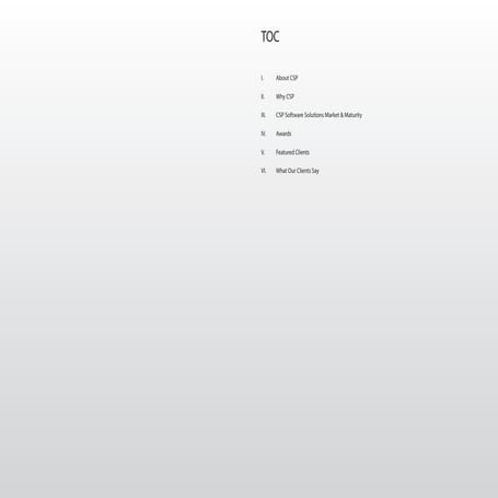 CSP Corporate Profile - 2016