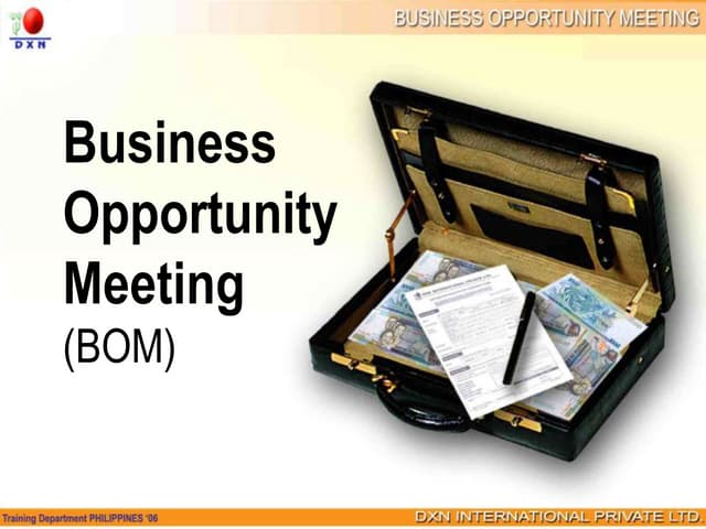 BUSINESS OPPORTUNITY PRESENTATION