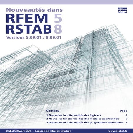 Exemple introductif ou tutoriel de RFEM - logiciel de calcul de ...
