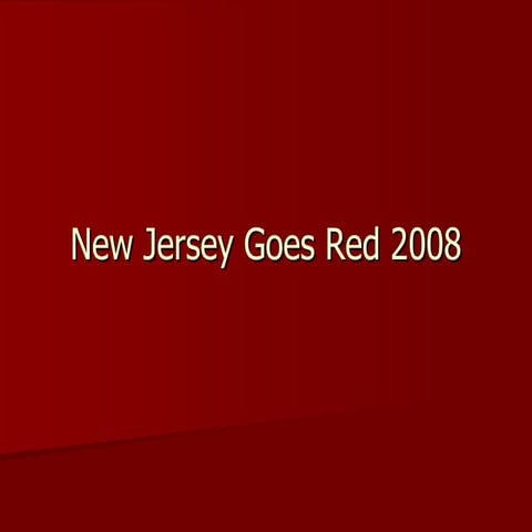 New Jersey Goes Red 2008