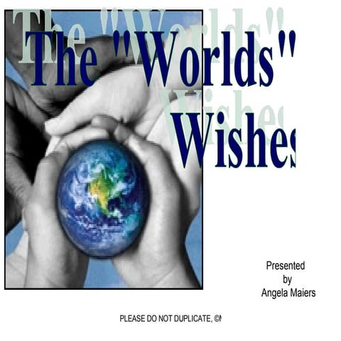 New Literacies: Our World's Wishes