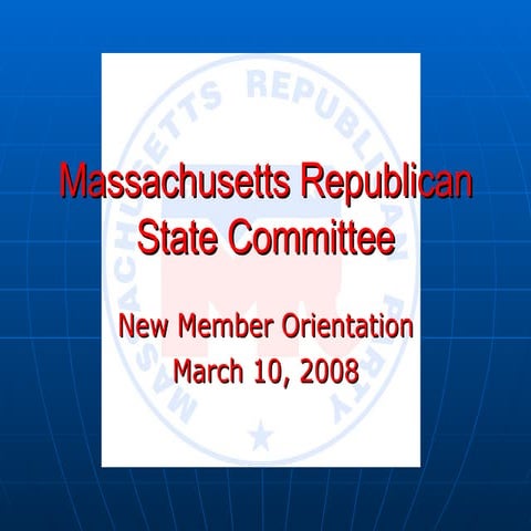 New Member Orientation 031008