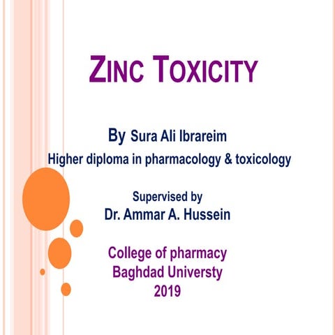 zinc toxicity