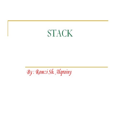 STACK | PPT