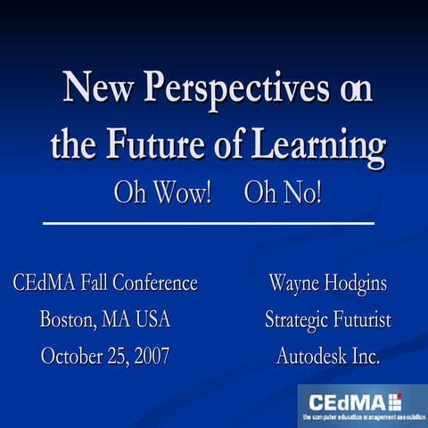 New Perspectives on the Future of Learning