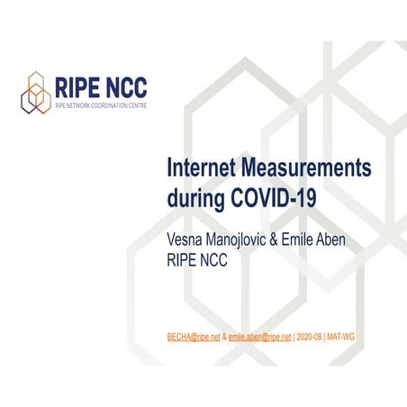 Internet Measurements of the COVID-19 Pandemic