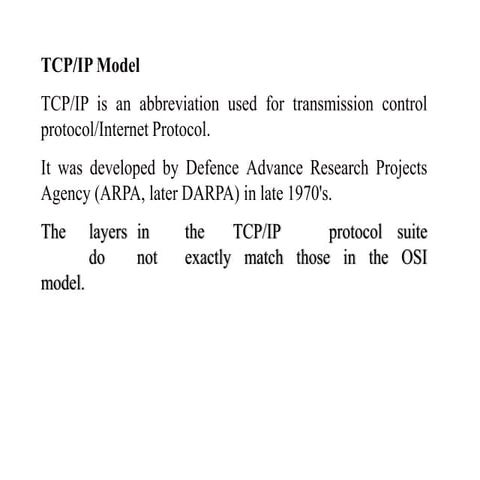 New tcp-ip model