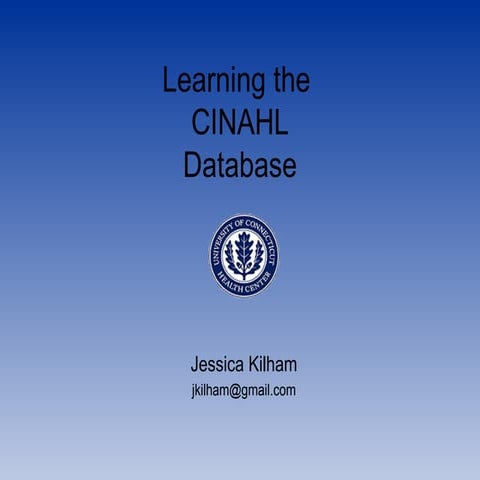 What Is Cinahl | PPTX