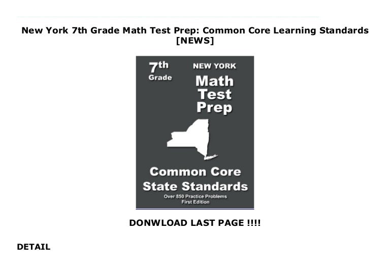 New York 7th Grade Math Test Prep: Common Core Learning Standards [N…