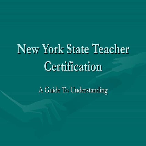 New York State Teacher Certification