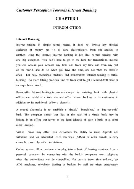 customer perception towards interne...