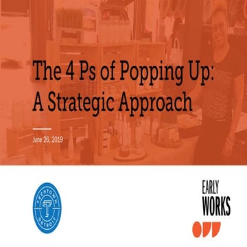 The 4 Ps of Popping Up