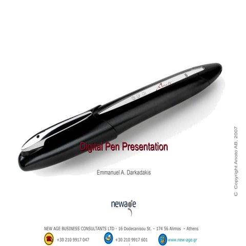 Digital Pen Presentation | PPT