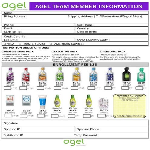 New Agel Team Member Information October2010