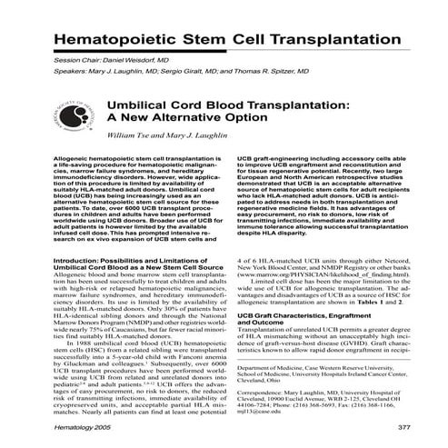 Hematopoietic Stem Cells Transplantation for Multiple Myeloma | PDF