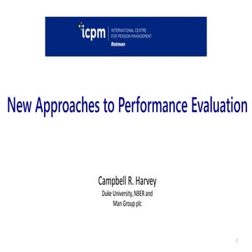 New Approaches to Performance Evaluation
