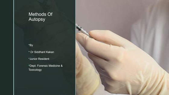 Presentation autopsy incisions-.pptx. Dr. Haricharan MD RIMS Imphal ...