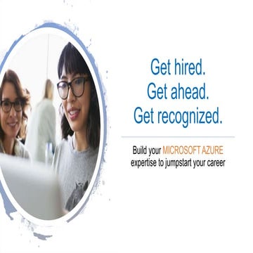 Microsoft Azure New Certification Training roadmap