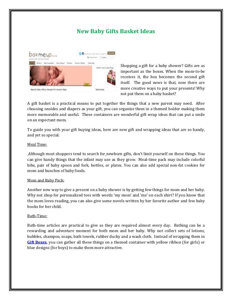 memorable baby gifts