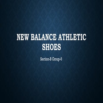 Case for New balance athletic shoes.pptx