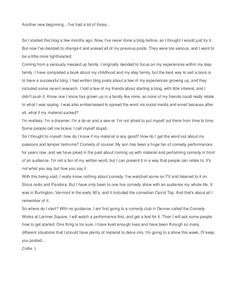 New beginnings and harsh truths essay image