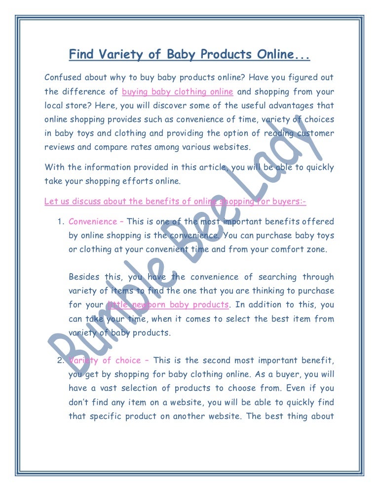 best online shopping for newborn baby