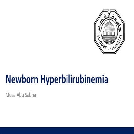 Newborn hyperbilirubinemia
