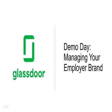 Live Demo, Managing your Employer Brand UK