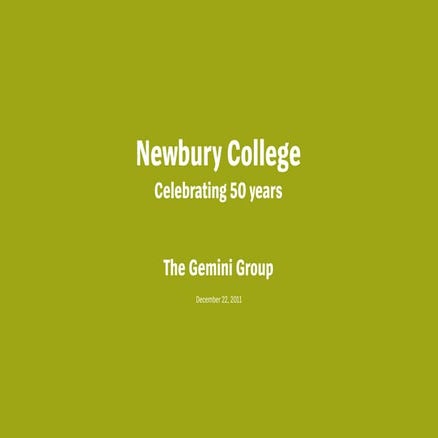 Newbury College Creative Book