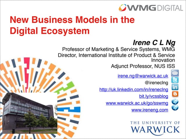 New Business Models in the Digital Ecosystem