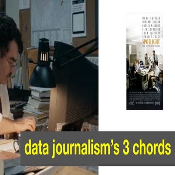 The 3 chords of data journalism