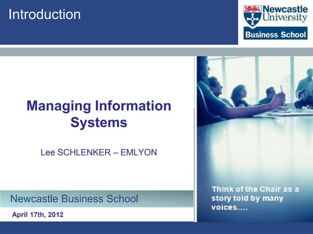 NBS8053 Introduction 2012