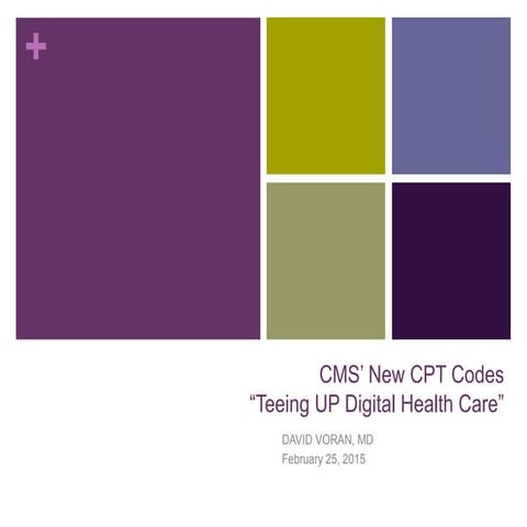 David Voran - New Codes Teeing Up Digital Health