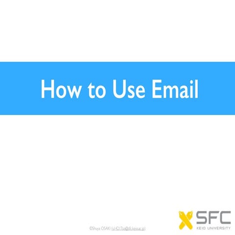 How to Use Email in SFC.