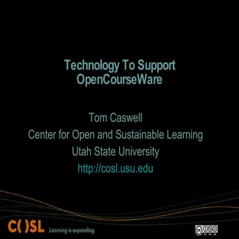 Newcomers Breakfast Ocw Presentation