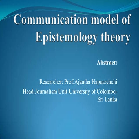 New communication model