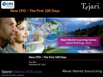 New CPO - The First 100 Days