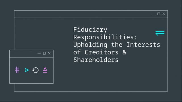 Creditor And Shareholder its roles and case laws.ppt