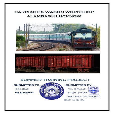 Training report on railways (all workshop)