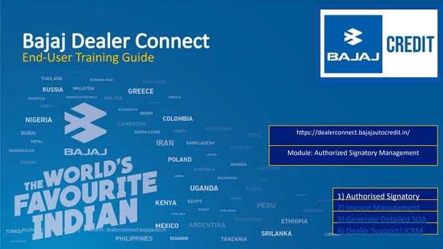 New_Dealer_Portal-Connect.ppts of bajaj Finance | PPTX