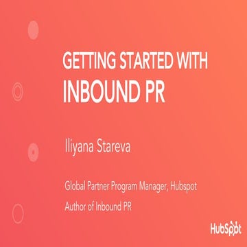 Getting Started with Inbound PR