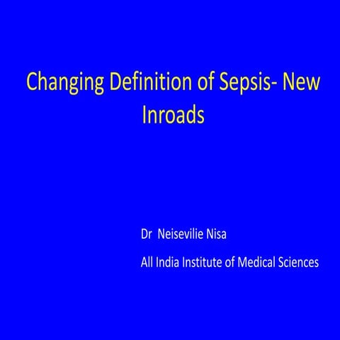 New definition of sepsis... sepsis 3