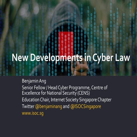 New developments in cyber law - Singapore and beyond