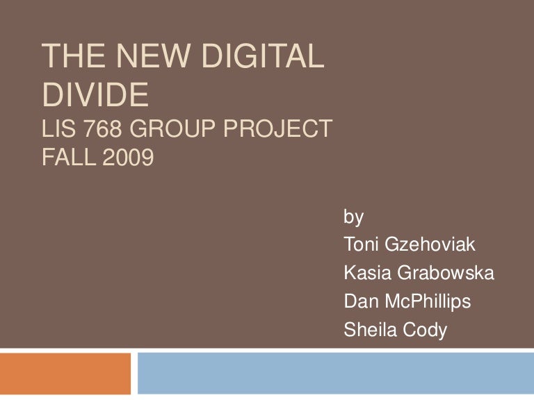 New Digital Divide Presentation