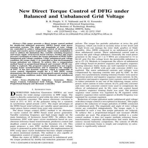 New direct torque control SIDDANNA M BALAPGOL