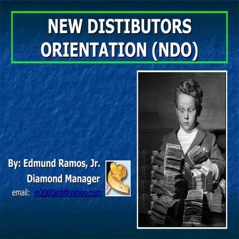 New distributor's orientation ppt