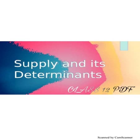 Economics Project Class 12  SUPPLY & DETERMINES  follow me on instagram @roxx...