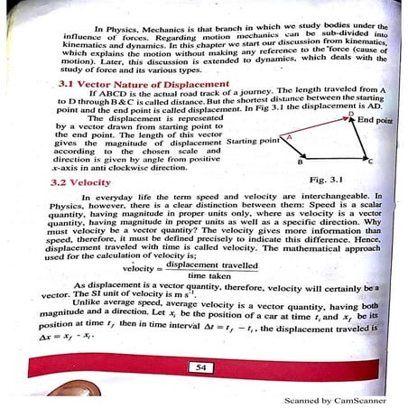 Scalar and Vector Chapter | PDF